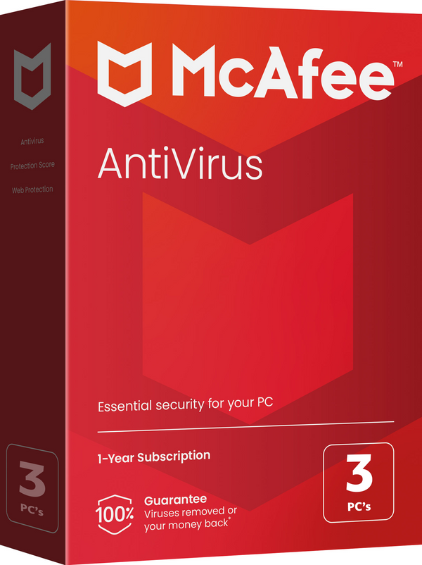 McAfee Anti-Virus Plus for Windows PC (Protects 3 Devices)